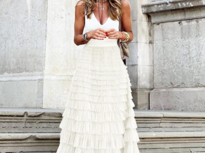 Multi-layer Mesh Cake Swing Skirt