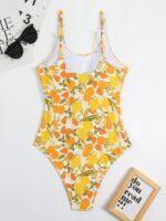 Sexy Printed Backless One-Piece Triangle Swimsuit in New Swimwear