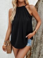 Casual Solid Color Sleeveless Top