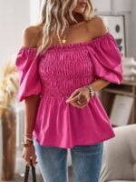 French Square Neck Waist Top