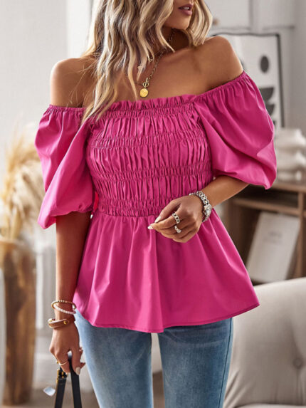 French Square Neck Waist Top