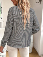 Striped Long-Sleeved Blouse