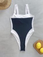 Elegant Color Block Women’s Swimsuit