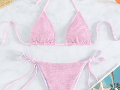 Sultry Waves-New Fashionable and Sexy Wave Pattern Lace-Up Bikini