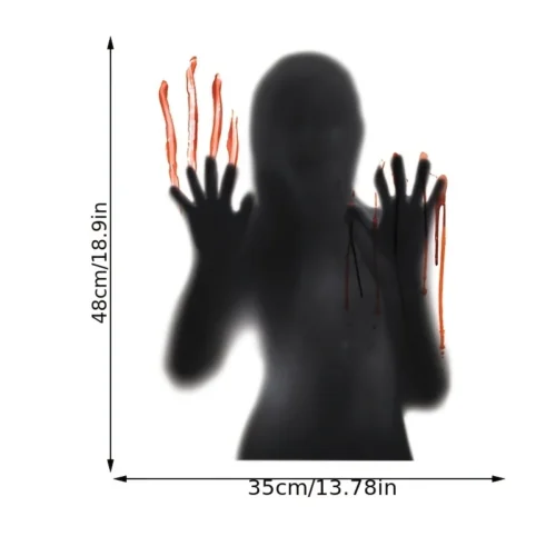 Horror Glass Window Decoration Stickers – PVC Self-Adhesive Female Ghost - Image 6