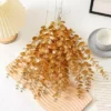 10pcs Decorative Artificial Golden Flowers – Wedding Decoration, Flower Arrangement for Living Room Decor