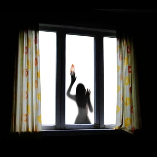 Horror Glass Window Decoration Stickers – PVC Self-Adhesive Female Ghost - Image 5