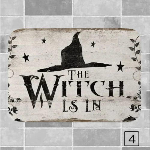 Halloween Home Decor – The Witch Is In Bathroom Mat - Image 4