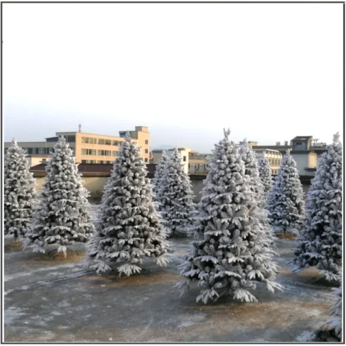 Simulation Artificial Cedar Christmas Tree – 0.6-3m PE with Snow Flocking for Decoration- Beautiful Christmas Trees Heights 10ft-2ft