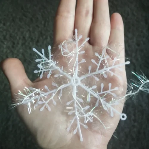 30pcs 11cm Artificial Snowflakes – Christmas Tree Decor & Home Decorations for Noel