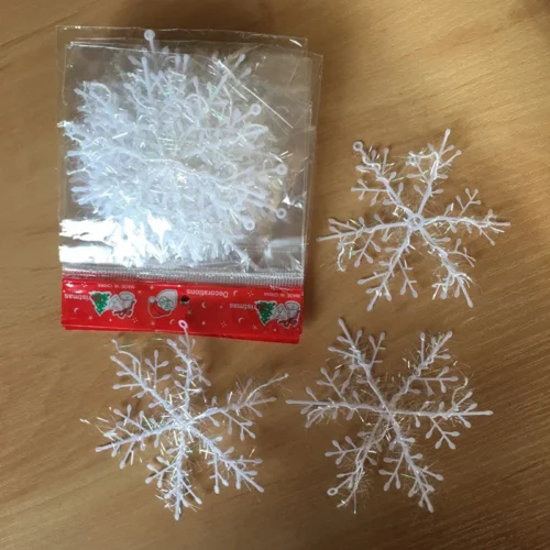 30pcs 11cm Artificial Snowflakes – Christmas Tree Decor & Home Decorations for Noel