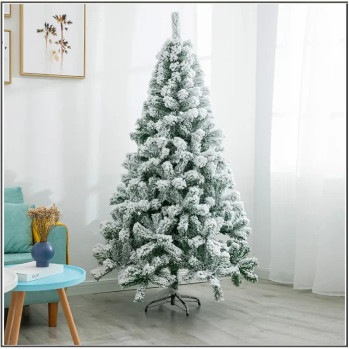 Simulation Artificial Cedar Christmas Tree – 0.6-3m PE with Snow Flocking for Decoration- Beautiful Christmas Trees Heights 10ft-2ft