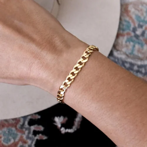 Stainless Steel Curb Chain Bracelets – Stunning Cuban Links for Women | 4MM/6MM/8MM