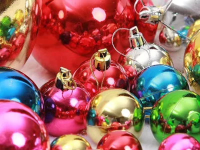 12pcs 3cm Christmas Ball Pendants – Christmas Tree Decorations for New Year, Christmas Decorations