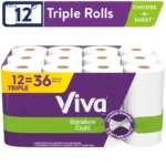 Signature Cloth Paper Towels – 12 Triple Rolls| Tackle Any Cleaning Job with Confidence