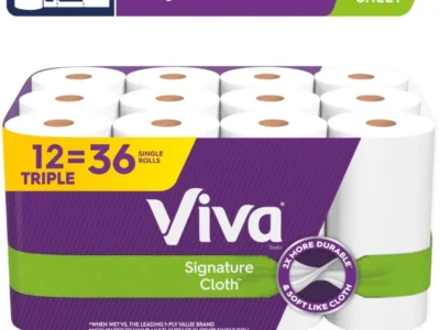 Signature Cloth Paper Towels – 12 Triple Rolls| Tackle Any Cleaning Job with Confidence