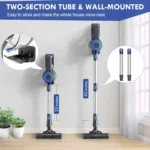 2PCS, 35-Minute Run Time, LED Display, Smart Adjustment, Lightweight Handheld Vacuum Cleaner