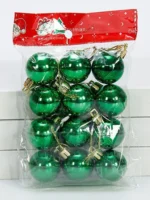 12pcs 3cm Christmas Ball Pendants – Christmas Tree Decorations for New Year, Christmas Decorations