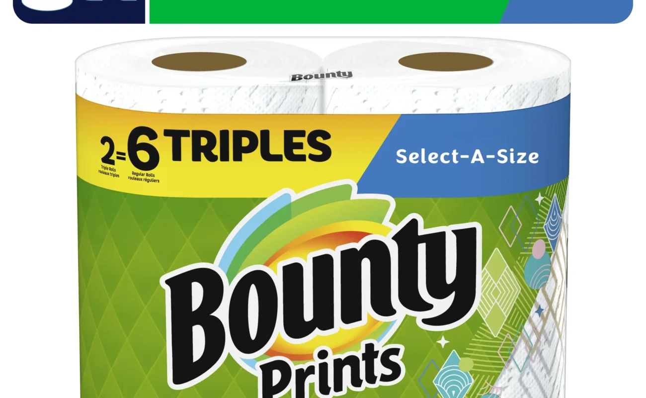 Paper Towels – 2 Triple Rolls, Printed, Clean, Simple, Effective, Soft, and Comfortable, Suitable for Kitchen and Living Room