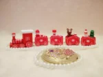 Christmas Plastic Train Decorations – Festive Home Ornament, Merry Christmas & Happy New Year Xmas Navidad Noel Gift