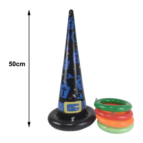 Fun Halloween Throwing Game – Inflatable Spider and Witch’s Hat Toss for Kids - Image 2