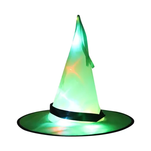 LED Halloween Flashing Witch Hat – Starry Sky Ghost Festival Glowing Elf Hat Lamp - Image 4