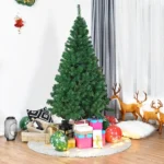 2.1m/1.8m/1.5m (7ft/6ft/5ft) Christmas Tree – 800 Tips, Folding Metal Stand, Fast Assembly, Flame Retardant PVC, Green Artificial Fir