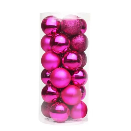 24pcs Christmas Ball Decoration Christmas Tree Ornaments For Home Decor Halloween New Year Wedding Navidad Pendant Ball Ornament