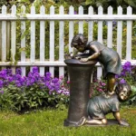 Exterior Horticultural Decor - Tiki Figurines and Decorative Figures for Backyard Gardening and Outdoor Fairy Decorations