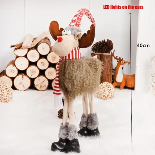 Christmas Dolls – Santa Claus, Snowman, and Elk Figurines, Xmas Tree Ornaments, Holiday Gifts for Kids, Christmas Decorations