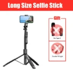 Foldable Wireless Selfie Stick Tripod with Bluetooth Remote Shutter | Portable Monopod Stand for GoPro, Cameras, and Smartphones