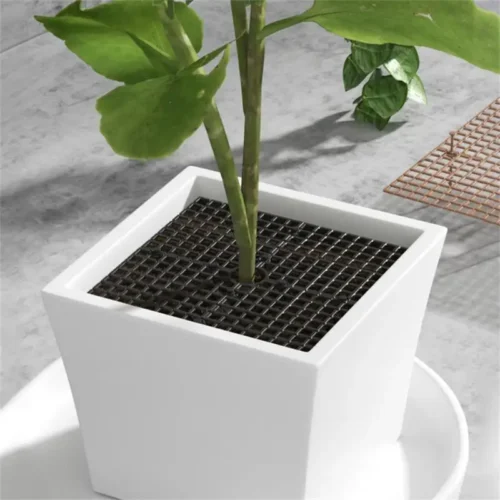 Soil Splatter Plant Pot Protector | Flower Pot Grid Cover for Plant Protection and Pet Repellent
