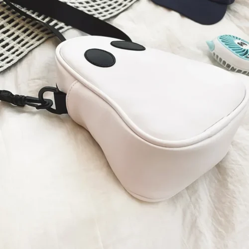 Cute Pumpkin & Ghost Crossbody Bag – Fashionable PU Leather Shoulder Purse for Halloween - Image 2