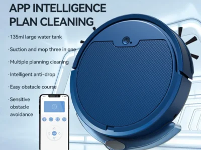 New 3-in-1 Sweeping and Vacuuming Wireless Vacuum Cleaner – Smart Sweeping Robot for Home Cleaning