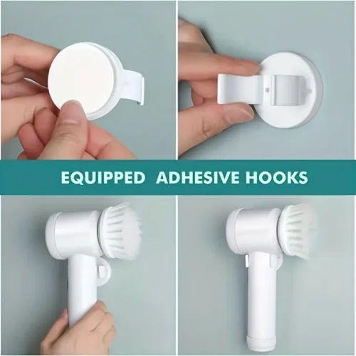 Versatile 3-in-1 Handheld Electric Cleaning Brush – Efficient Cordless Spin Scrubber for Kitchen & Bathroom