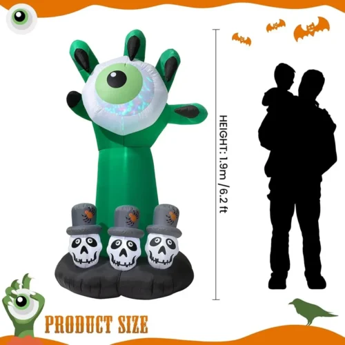 Halloween Ghost Claw with Eyeball Inflatable - Image 2