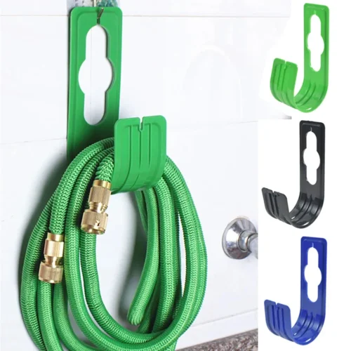 Garden Wall Mounted Hose Holder | Plastic Watering Hose Reel Rack for Outdoor Organization