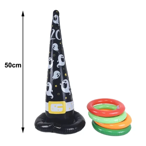 Fun Halloween Throwing Game – Inflatable Spider and Witch’s Hat Toss for Kids - Image 3