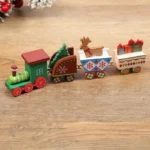 Christmas Plastic Train Decorations – Festive Home Ornament, Merry Christmas & Happy New Year Xmas Navidad Noel Gift