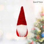 6pcs Christmas Mini Doll Tree Pendant Xmas Decoration for Home Gnome Doll Kids New Year Gifts Navidad