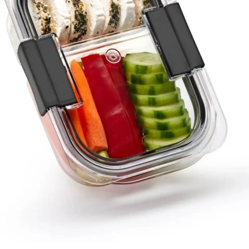 Leakproof 5pk 2.85 Cup Brilliance Meal Prep Containers – 2-Compartment, Odor-Resistant