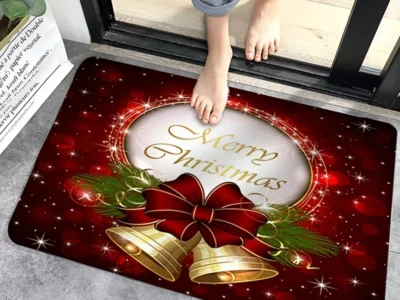Christmas Floor Mat – Anti-Slip Entrance Doormat for Bedroom, Bath, and Toilet, 2025 Merry Christmas Decoration for Home, New Year Gift