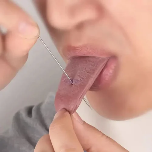 Halloween Decoration Funny Fake Tongue - Kids Birthday Party Magic Show Prop Prank Toy for Boys