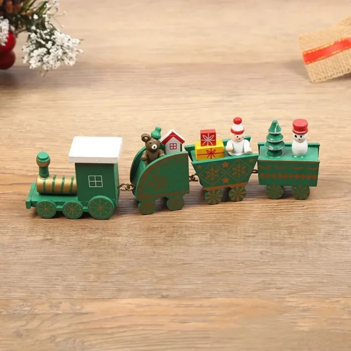 Christmas Plastic Train Decorations – Festive Home Ornament, Merry Christmas & Happy New Year Xmas Navidad Noel Gift