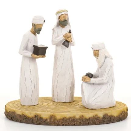 Sculptural Resin Base – Christmas, Wedding, Bible, Thanksgiving, & Anniversary Gift Decorations, Family Gift Sculptures