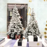 2.1m White Flocking Snow Christmas Tree – Artificial Christmas Tree for Home or any other Area Decor