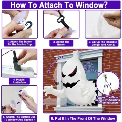 Halloween Inflatable Ghost Horror Decoration - Image 2
