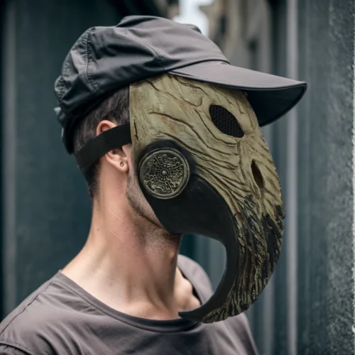 Gothic Black Death Plague Doctor Mask - Steampunk Bird Beak Mask for Halloween Party and Cosplay - Image 2