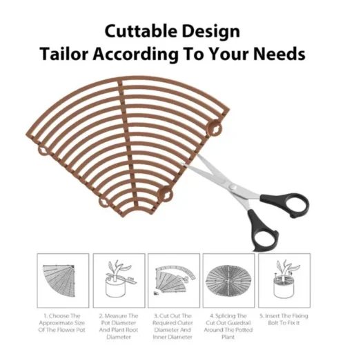 Soil Splatter Plant Pot Protector | Flower Pot Grid Cover for Plant Protection and Pet Repellent