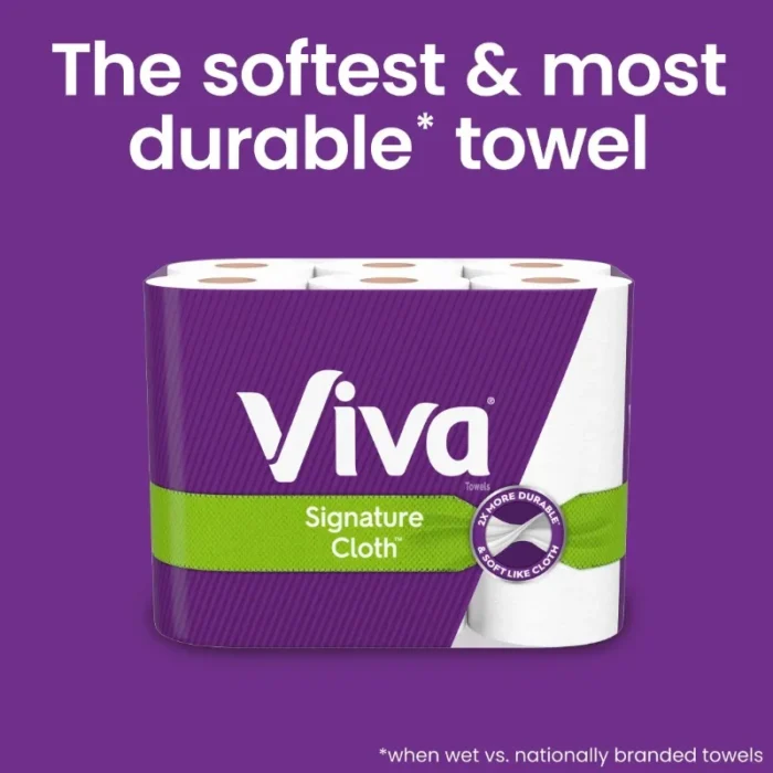 Signature Cloth Paper Towels – 12 Triple Rolls| Tackle Any Cleaning Job with Confidence